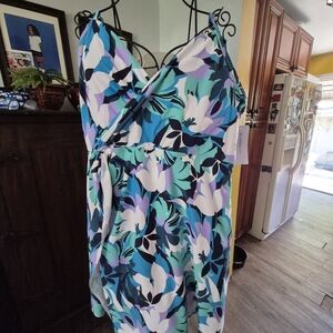 JCPenney Wild Wisteria Swim Top